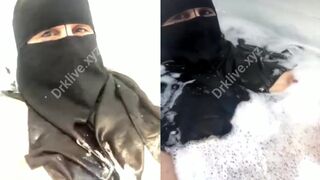خمس دقايق عرض للشرموطه الميلف المنقبه زينه تمتع الجمهور من البانيو من اونلى فانز