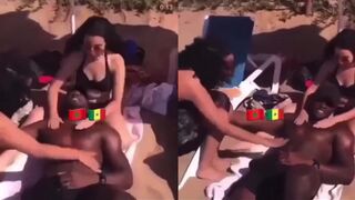 ممحونات على جسم الزنجي الاسود