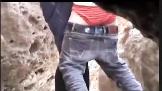 ممارسة الشرمطة فوق الجبل مع عاهرة الريف الممحونة
